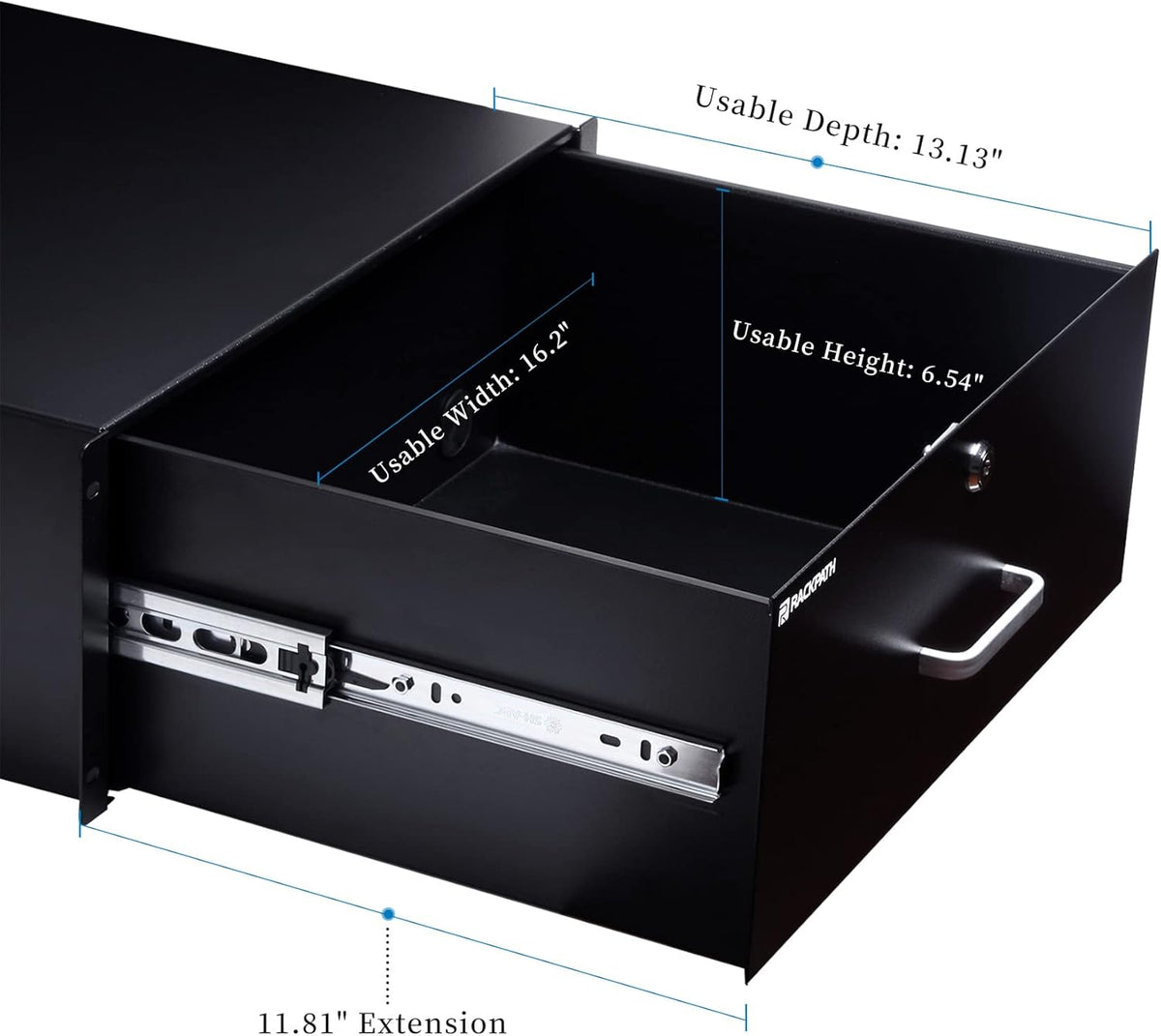 1U Rack Mount Drawer with Lock and Key U417