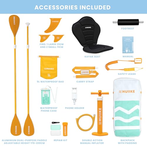 Inflatable Stand Up Paddle Board with Oar, Fins, Pump A72775
