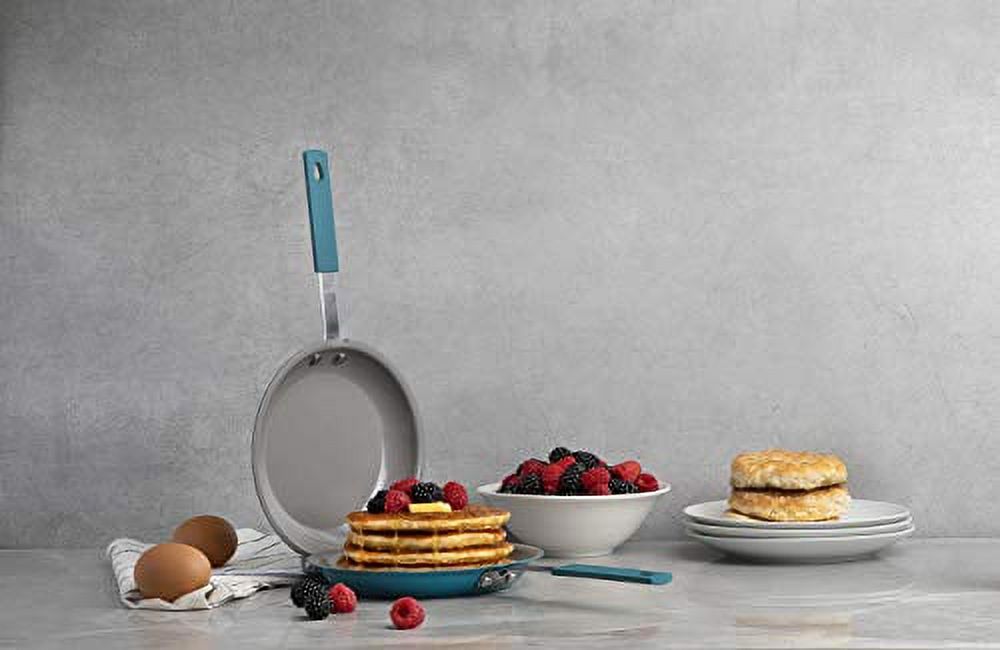 Ocean Blue Nonstick Double Omelet Pancake Pan D494