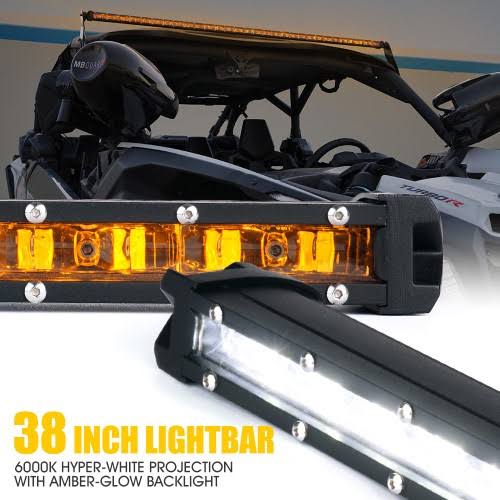38" Single Row 180W LED Light Bar with Amber Backlight L4684