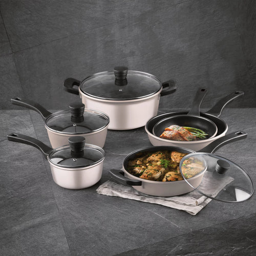 10 Pc Non Stick Cast Aluminum Cookware Set H123