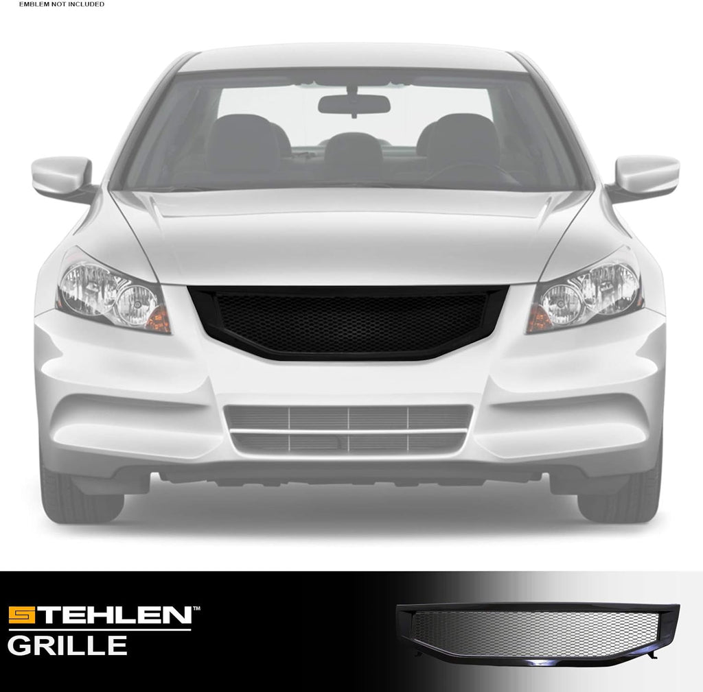 Black Aluminum Mesh Front Hood Bumper Grille for Honda Accord 4 Door Sedan O341289