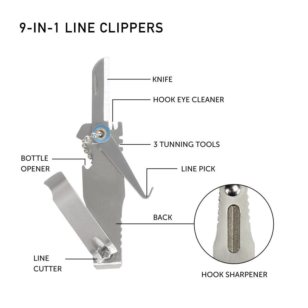 9 Pieces Fishing Pliers and Tools Kit I8519