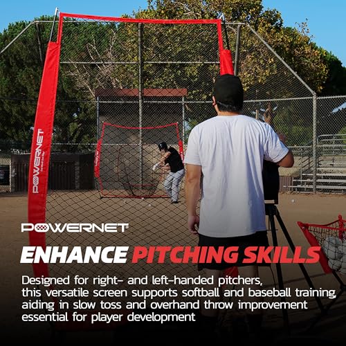 Portable 7-FT Softball & Baseball Pitching Net Q899952