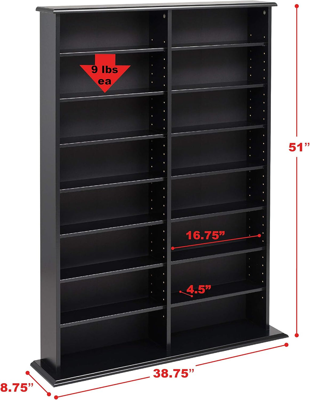 Black Wall Storage Cabinet B5159