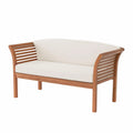 Eucalyptus Wood Outdoor Bench with Cushions N8220