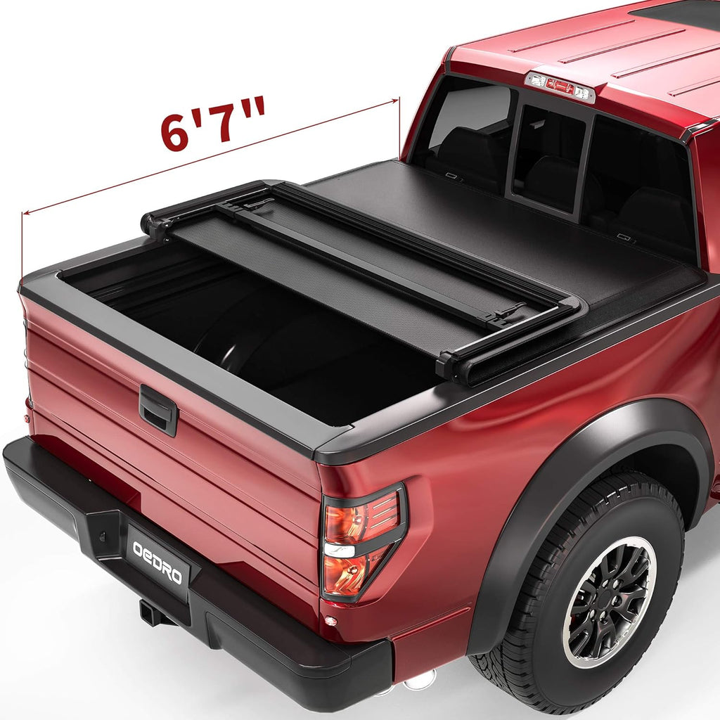 Soft Tri-Fold Truck Bed Tonneau Cover with 6.5 ft Bed O4642