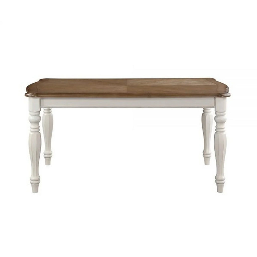 68 Inch Rustic Brown Rubberwood Dining Table L359