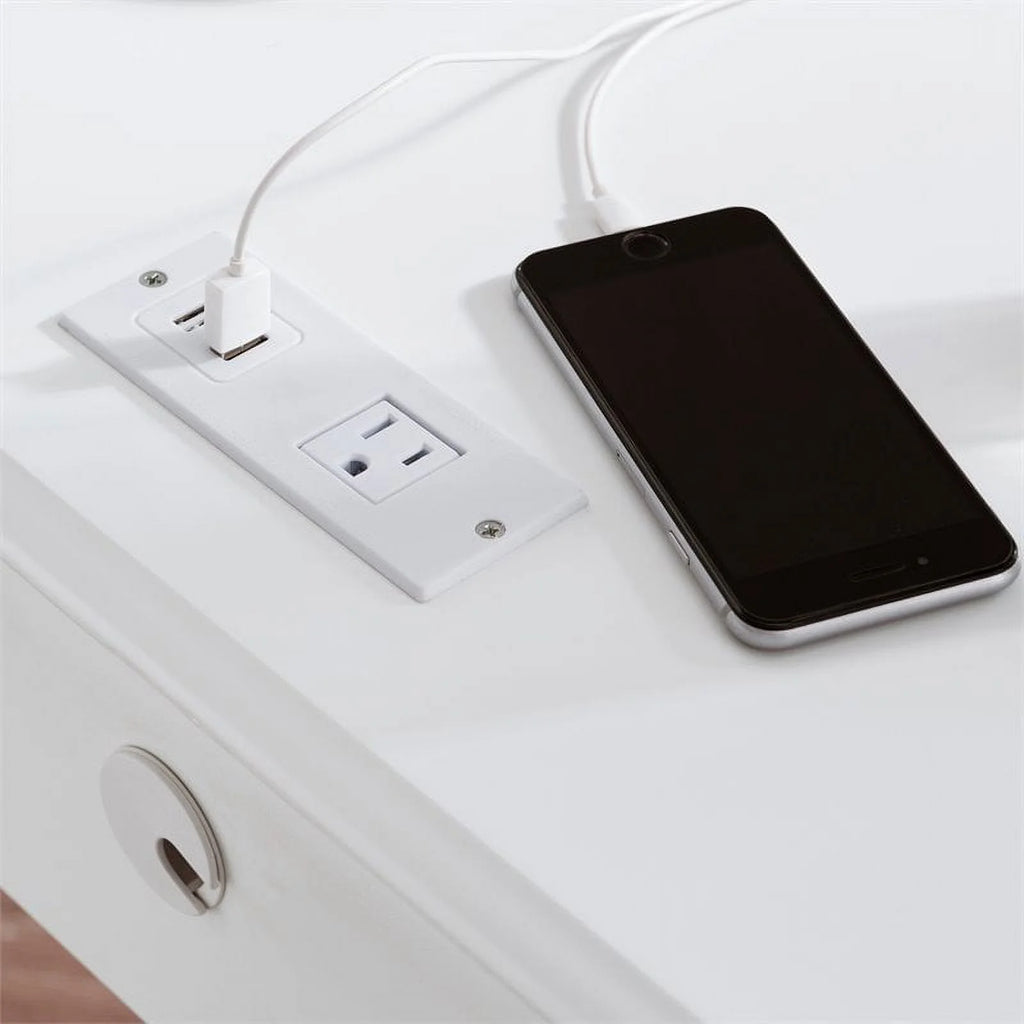 White Nightstand Set X338