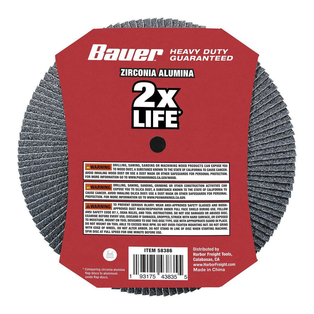 7 in. 36-Grit Type 27 Flap Disc with Zirconia Grain S3467