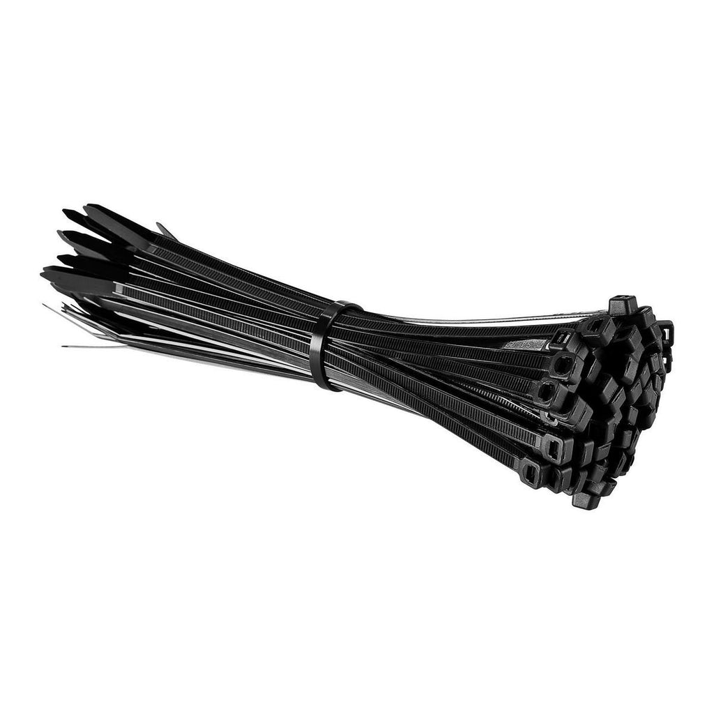 Black 8 in. UV-Resistant Cable Ties 100-Pack G820690