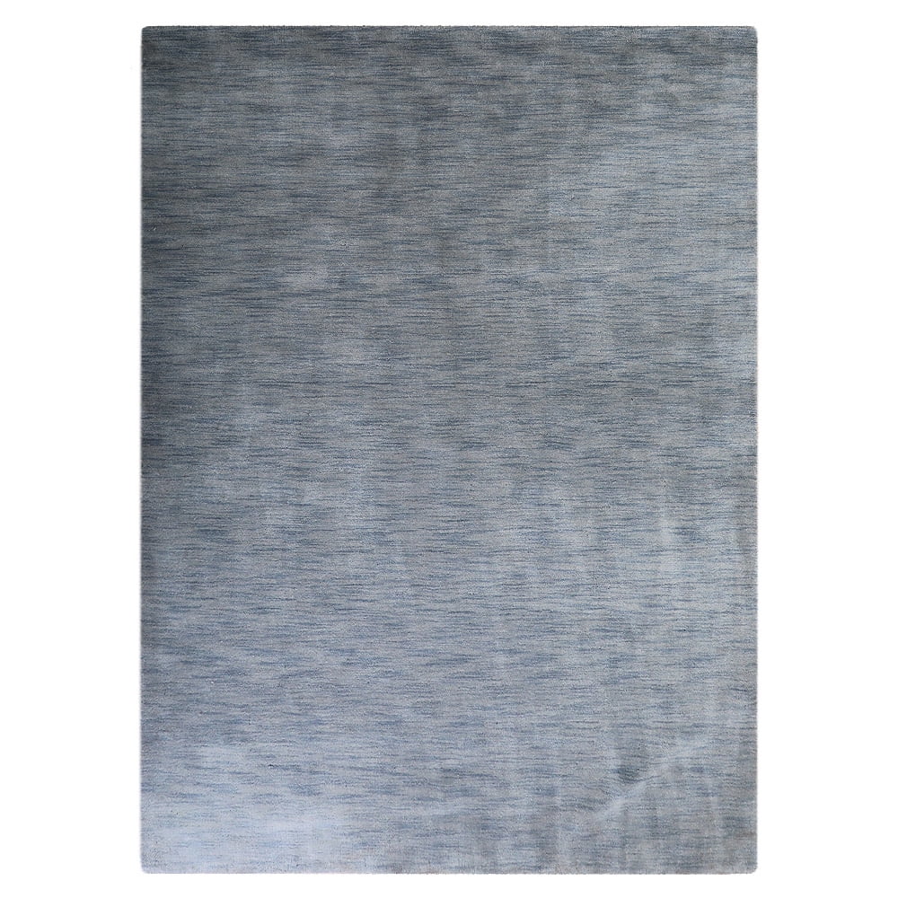 Hand Knotted Wool Area Rug, 3'x5', Light Blue S108983