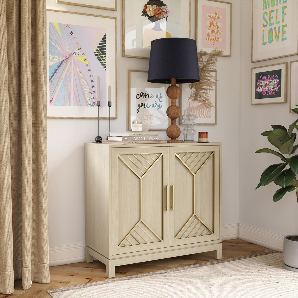 Pale Oak Accent Cabinet Z404