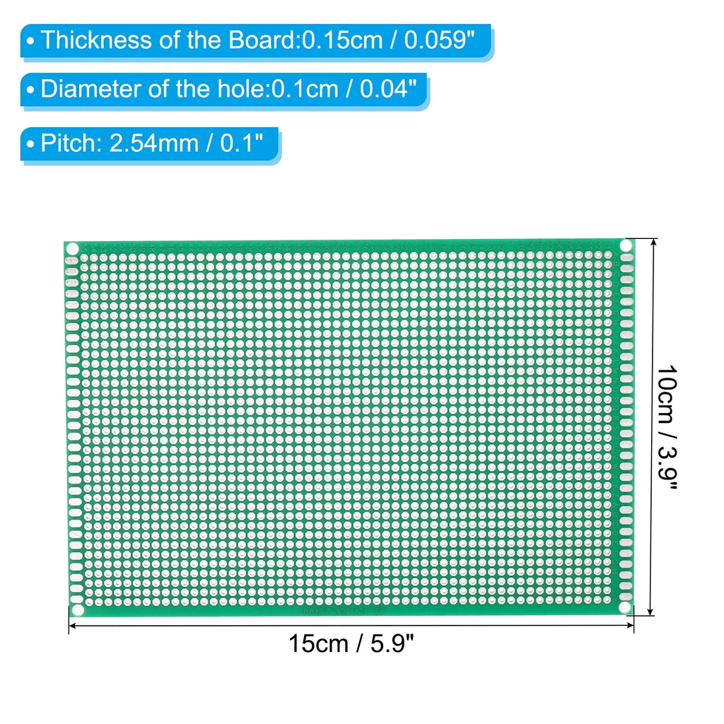 5.9" x 5.5" Green 8 Pcs PCB Circuit Prototype Perfboard Solder Boards G8137
