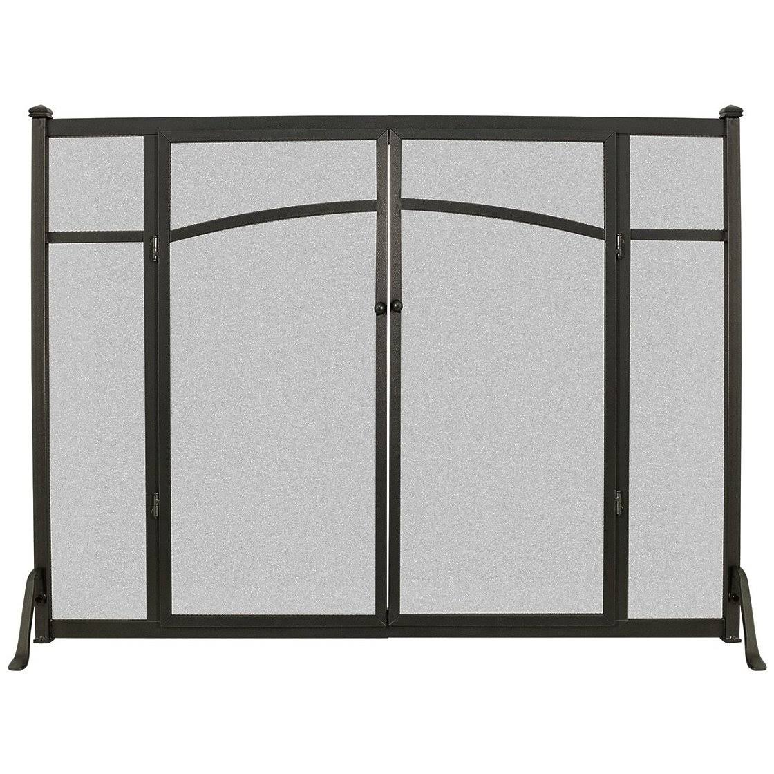 Flat Panel Fireplace Screen with Doors T8825