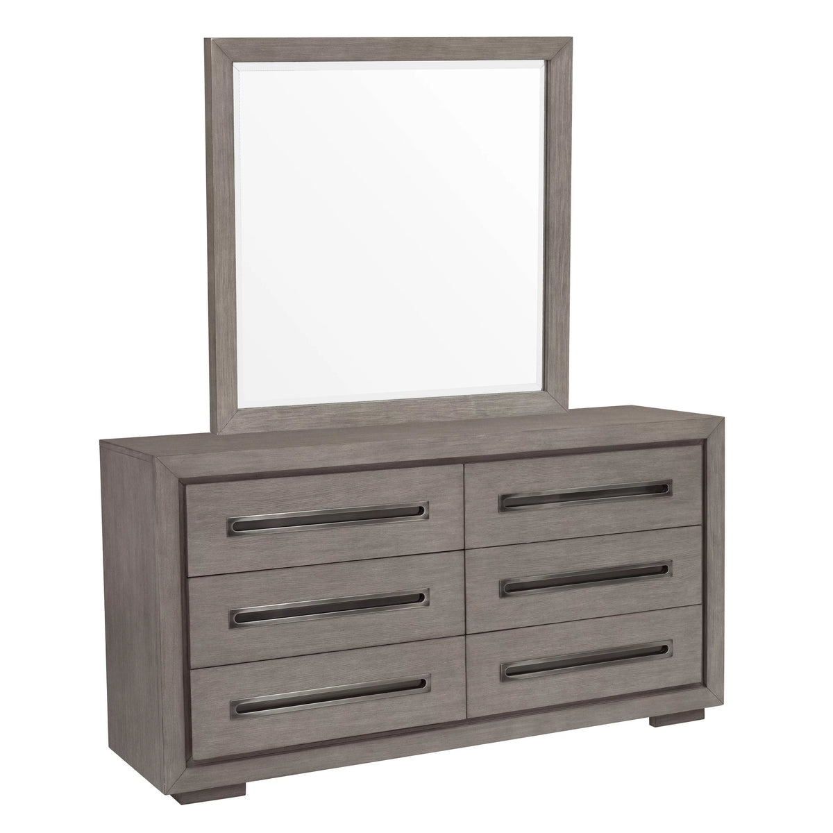 Dresser Mirror in Natural Taupe F369