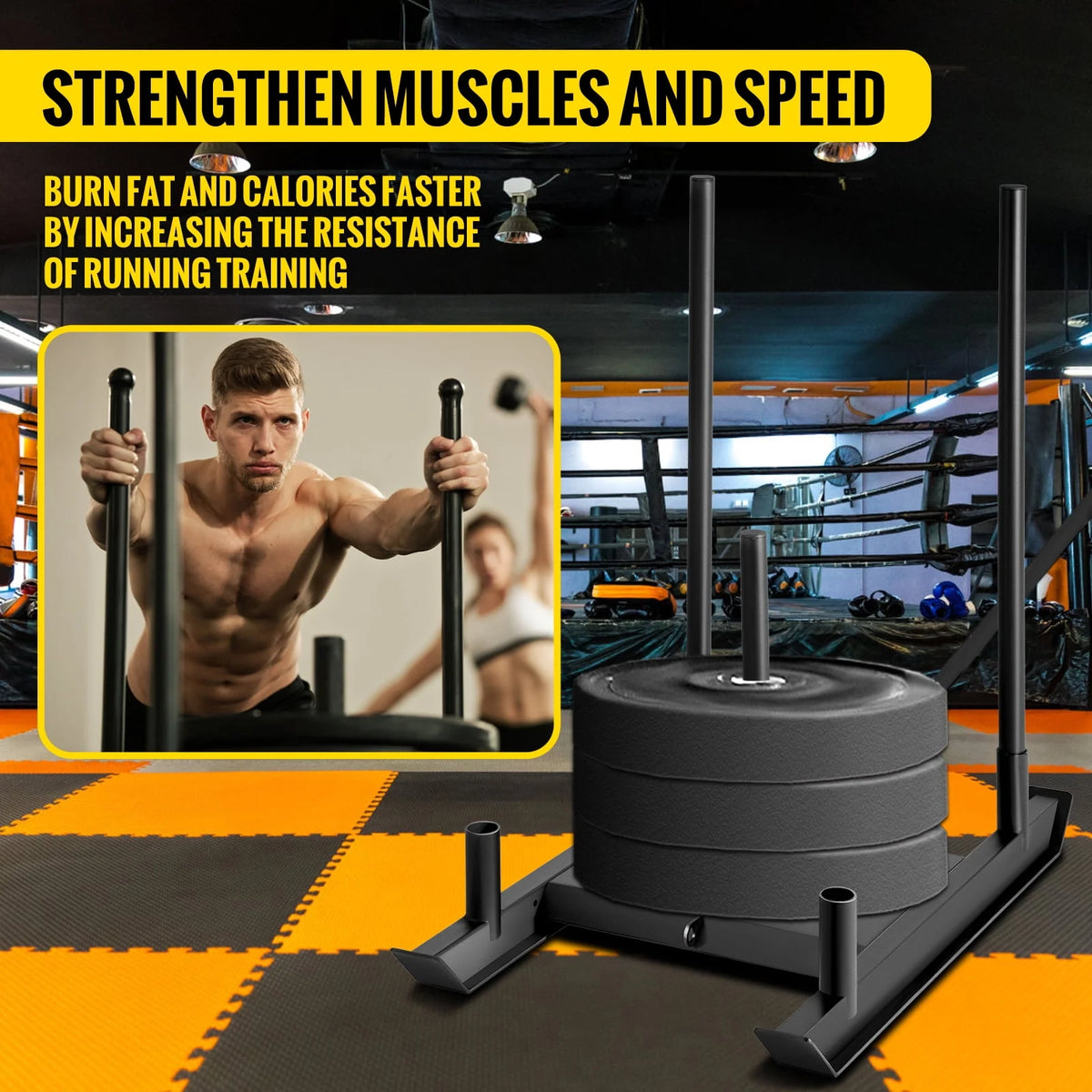 500lbs Capacity Training Sled P28838