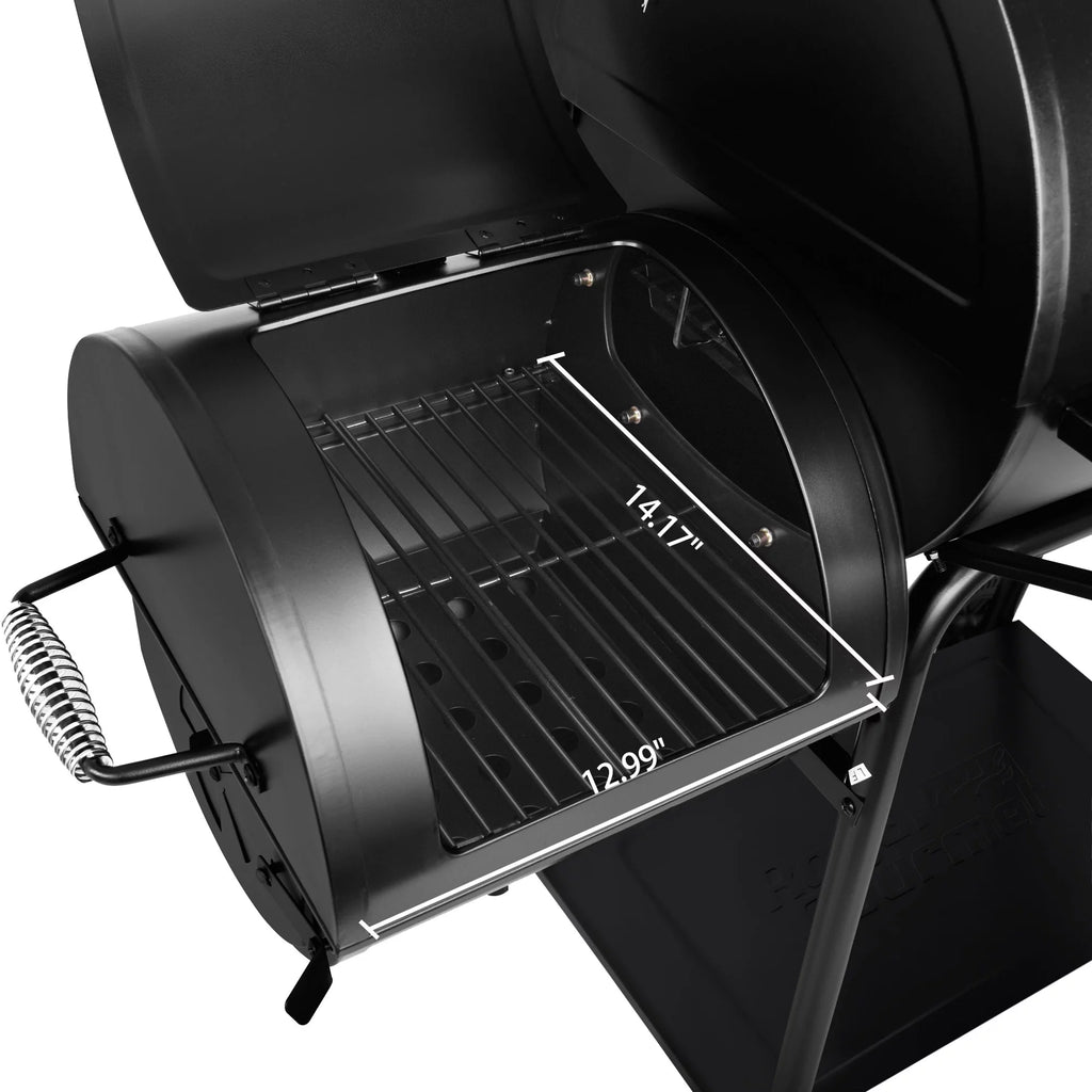 Charcoal Grill with Offset Smoker F572