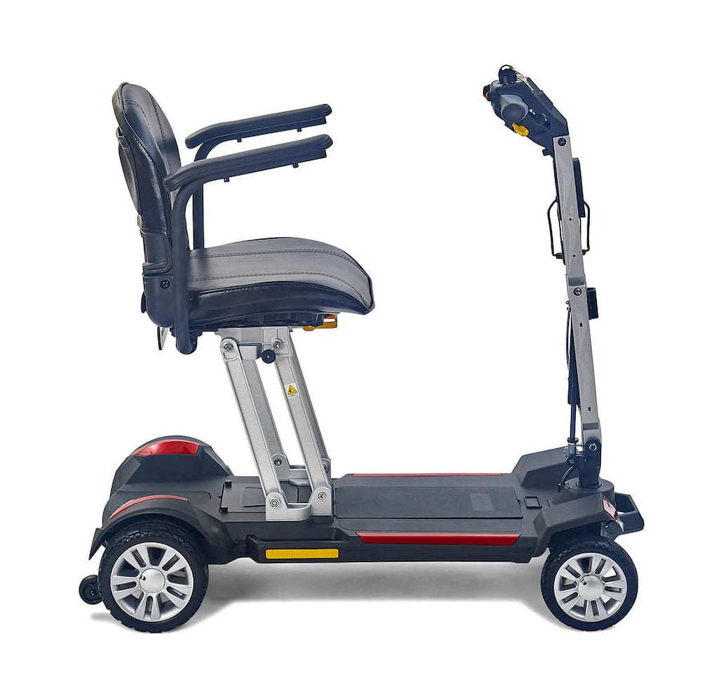 Red Fold-Flat Lightweight Lithium Battery Mobility Scooter X48022
