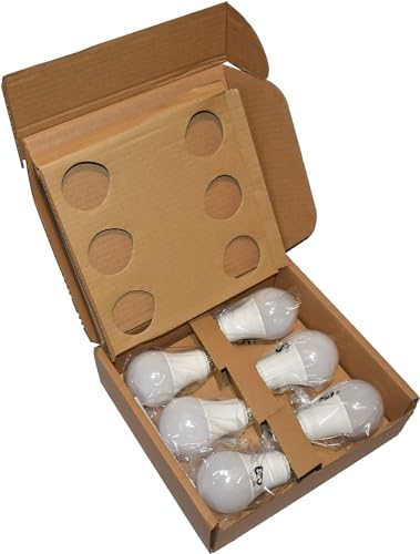 A19 LED Light Bulbs 60 Watt Equivalent 9W E26 Soft White 2700K Dimmable 6-Pack Q757564