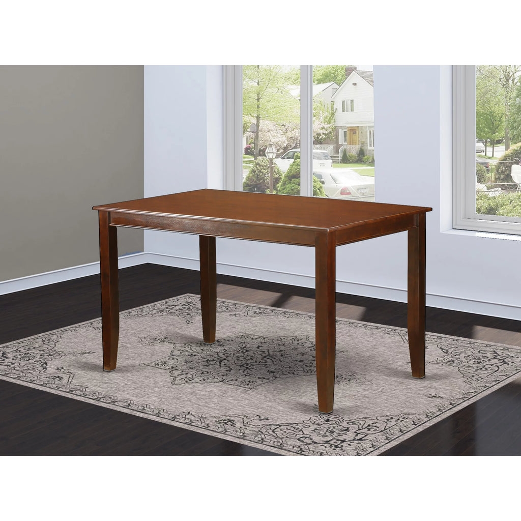 Rectangular Wood Dining Table in Mahogany G7606