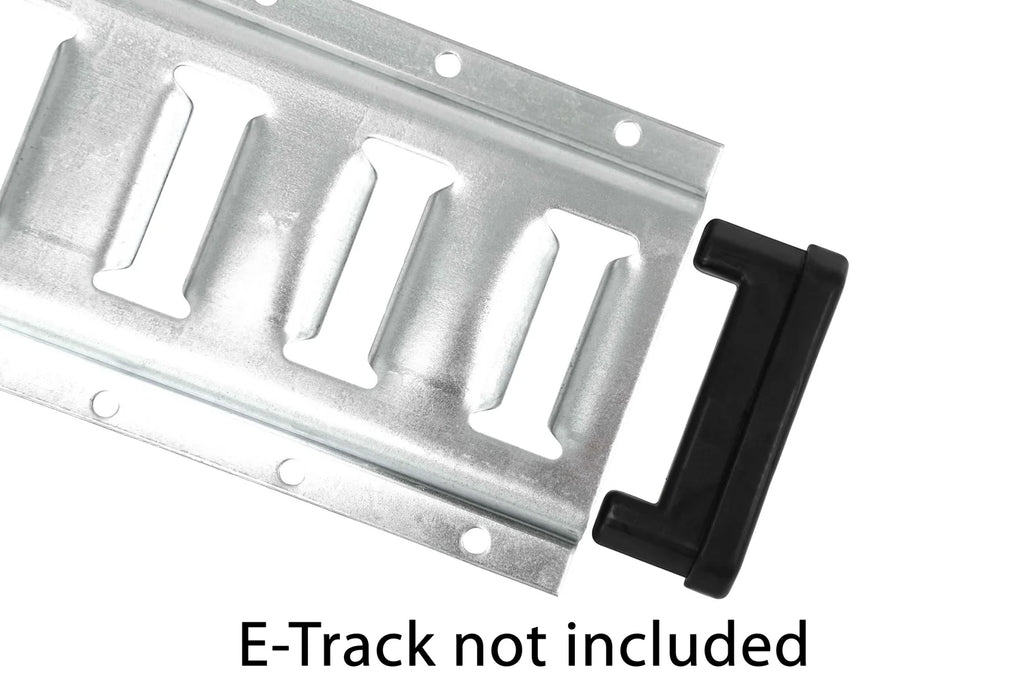 Black Plastic E-Track Rail End Caps (20 Pack) Q1136