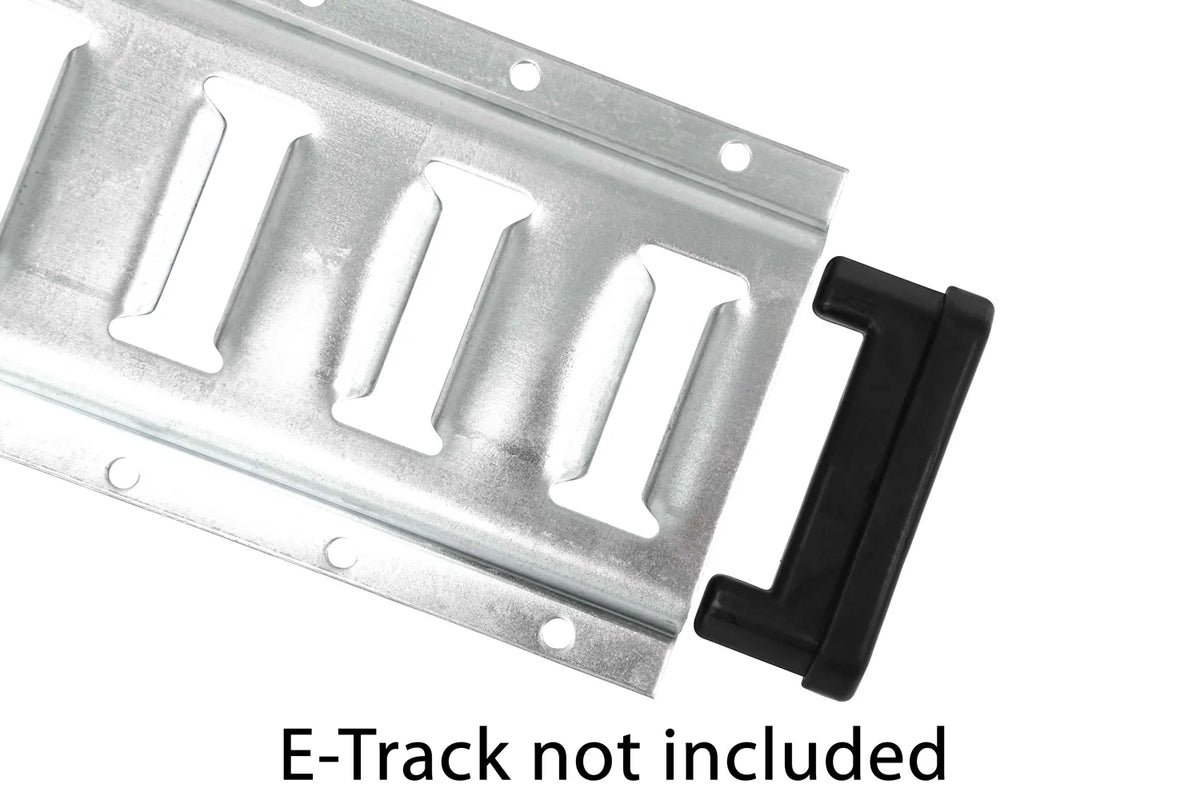 Black Plastic E-Track Rail End Caps (20 Pack) Q1136