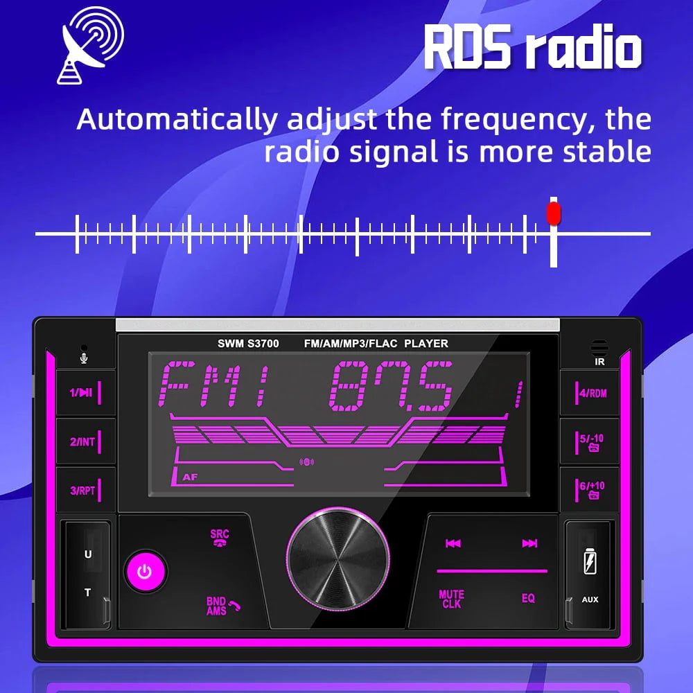Car Radio Player Dual USB MP3 BT Car Audio F824
