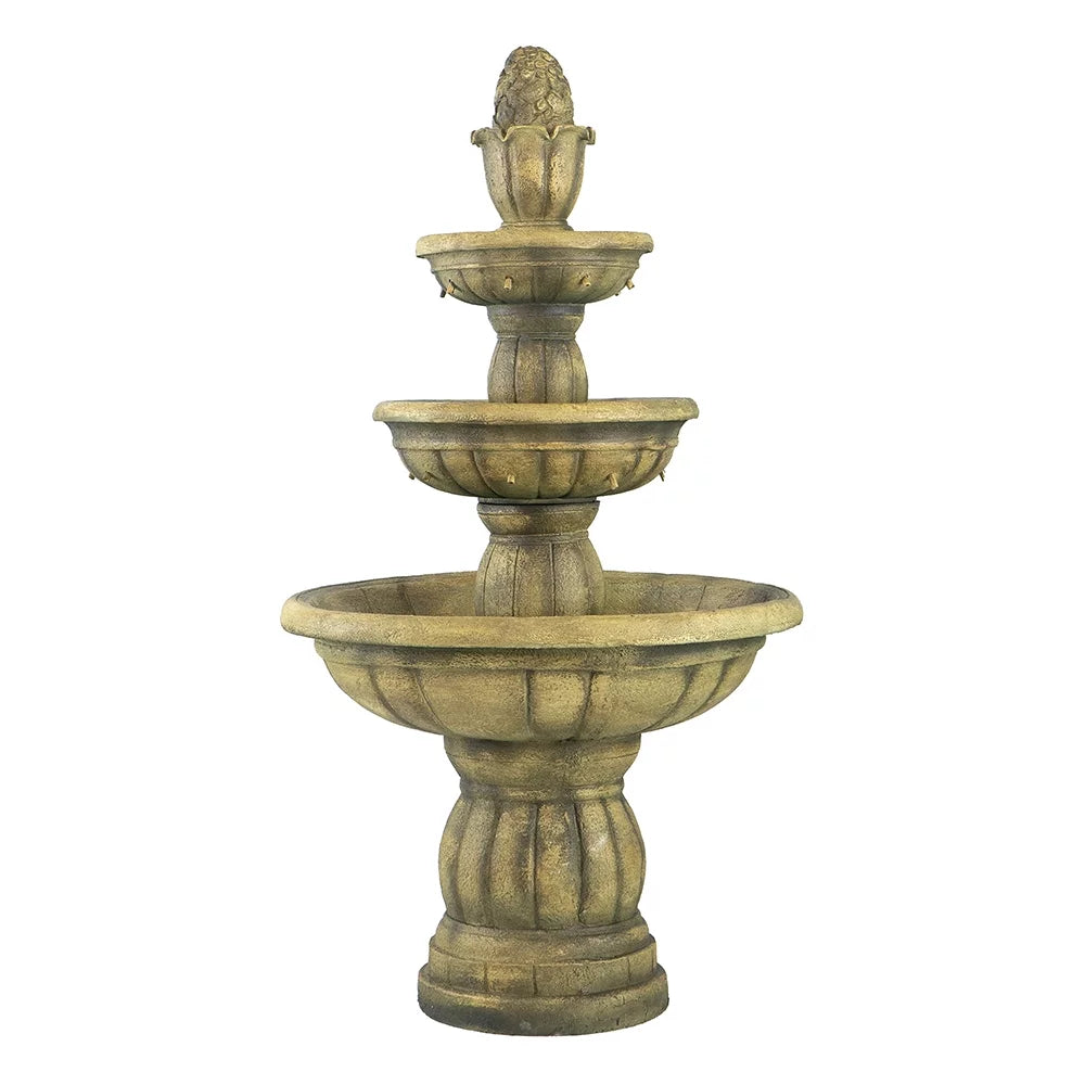 3-Tier Outdoor Polyresin Fountain P715862