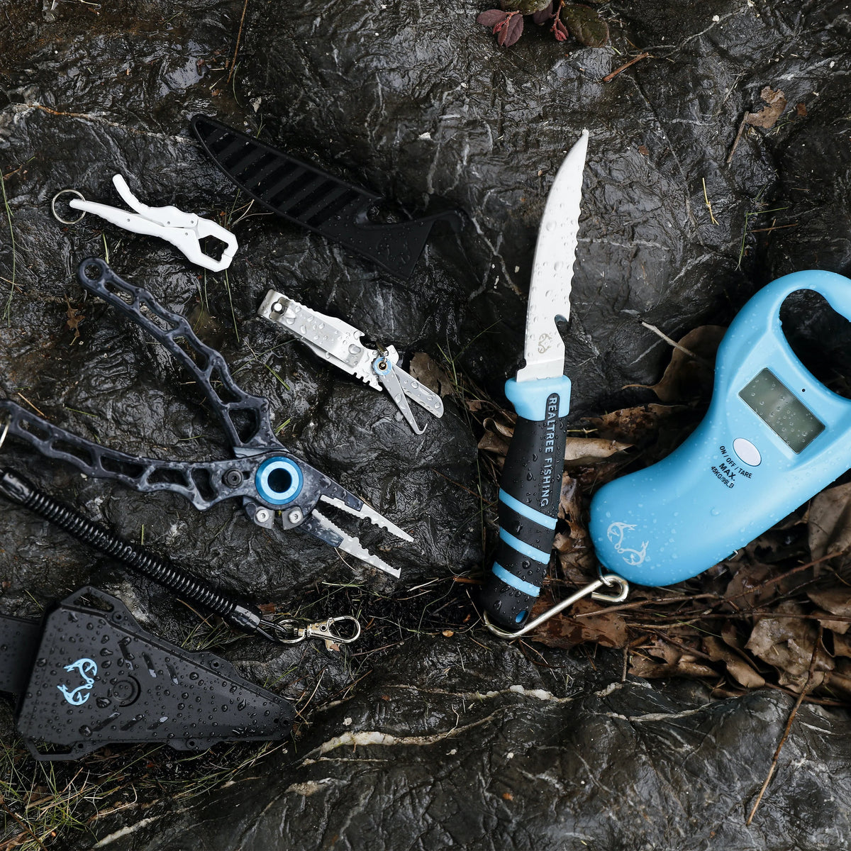 9 Pieces Fishing Pliers and Tools Kit I8519