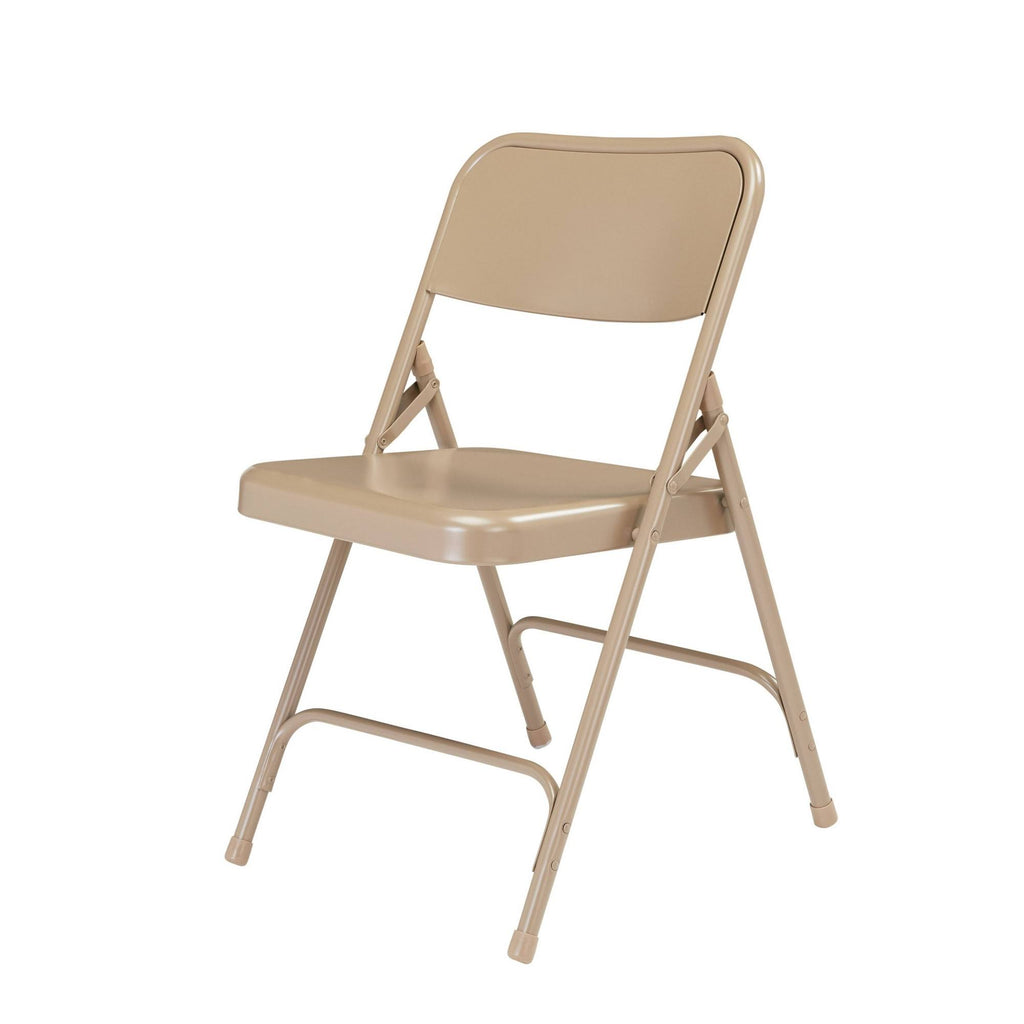 Beige Set of 4 All Steel Folding Chairs P517027