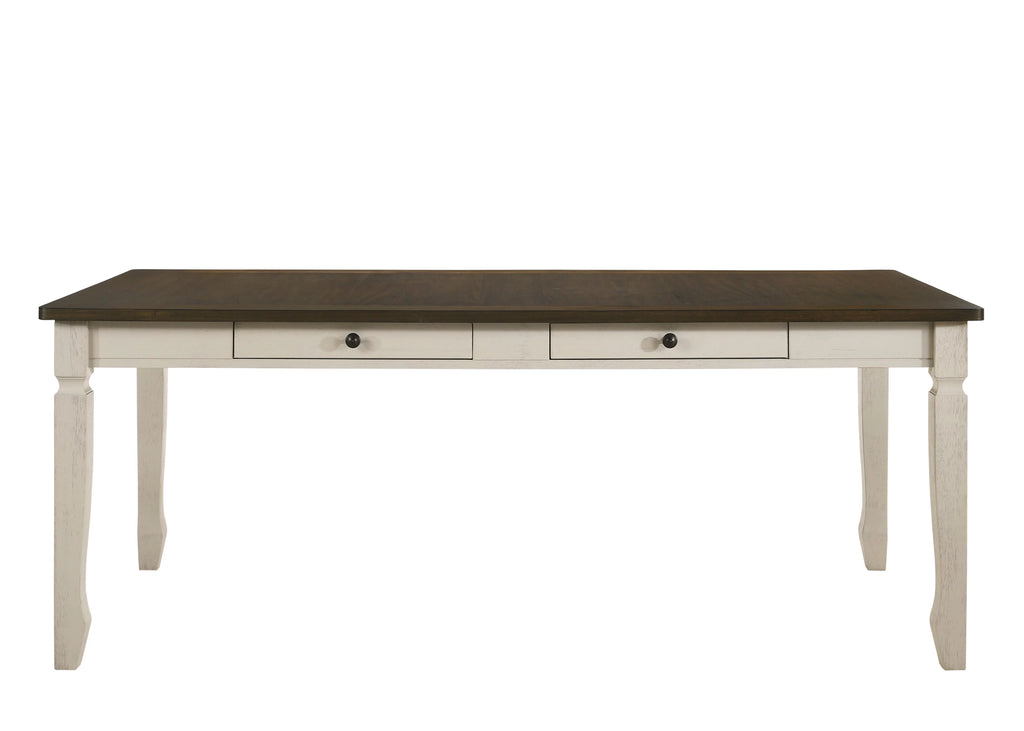 Weathered Oak Cream Dining Table W645696