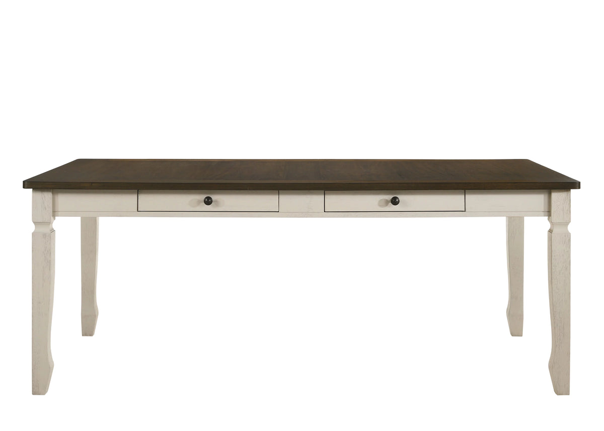 Weathered Oak Cream Dining Table W645696