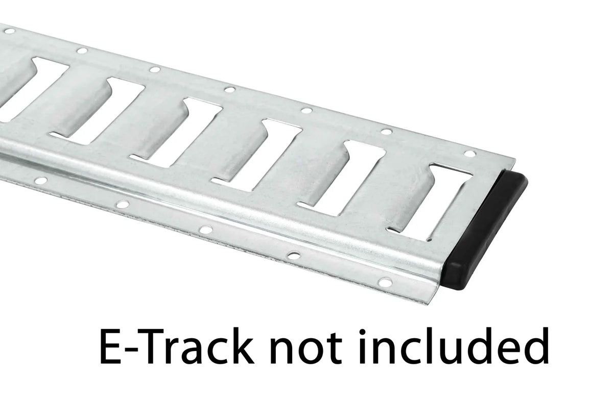 Black Plastic E-Track Rail End Caps (20 Pack) Q1136