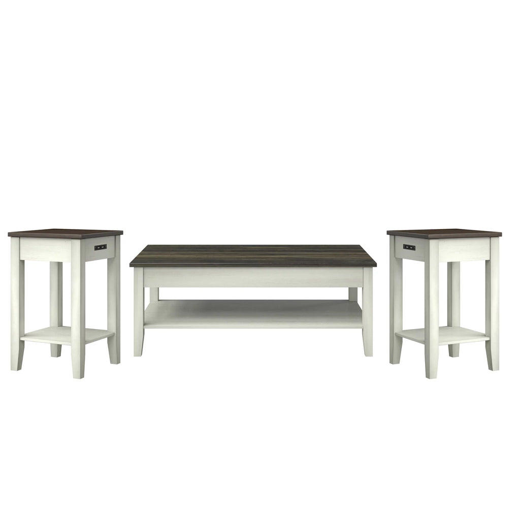 Two Tone Modern Farmhouse Coffee Table C410