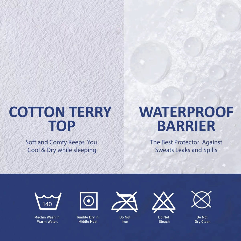 Cotton Terry Mattress Protector Twin XL Size C521