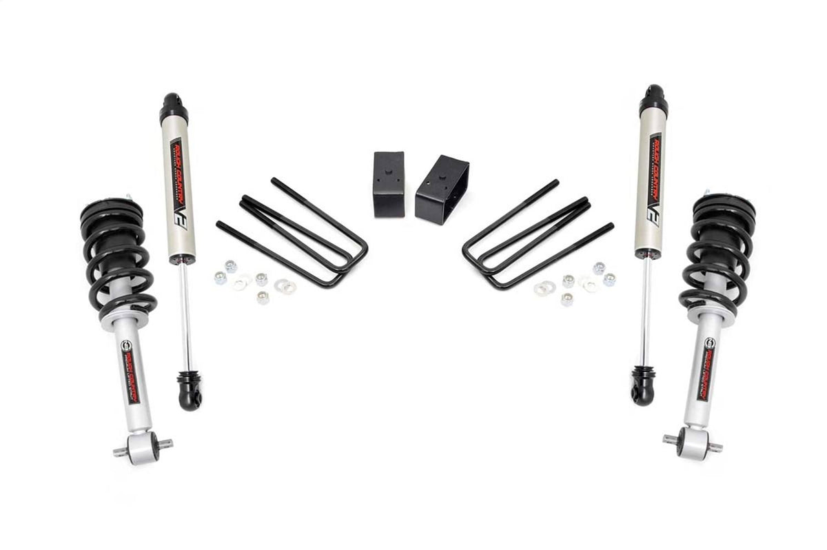 3.5 inch Suspension Lift Kit N3 Struts V2 Shocks for 07-13 Silverado Sierra 1500 2WD Cast Steel F667313