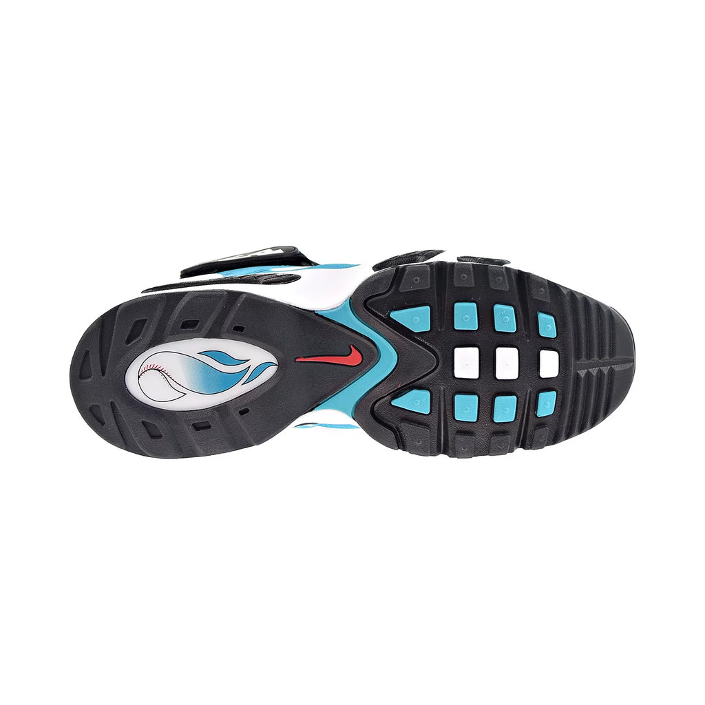 Aqua Marine Black White Men's Shoes A16861
