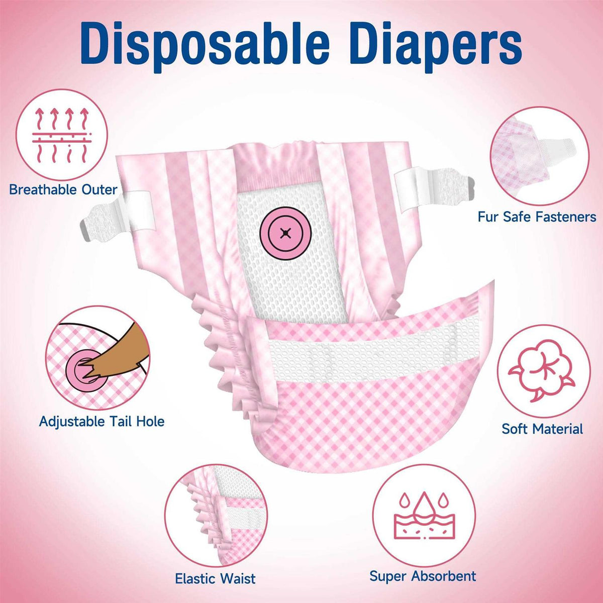 Soft Disposable Dog Diapers Z200172