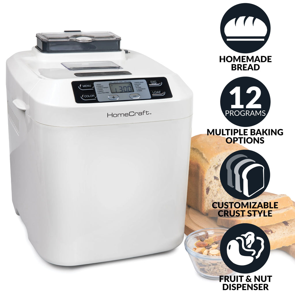 Programmable 2 Lb. Breadmaker with Auto Fruit & Nut Dispenser W4646