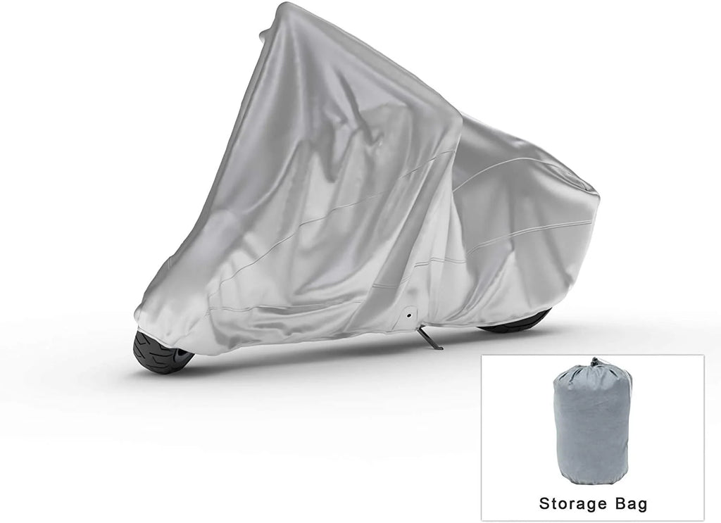 Motorcycle Cover with Reinforced Securing Straps and Storage Bag X292901