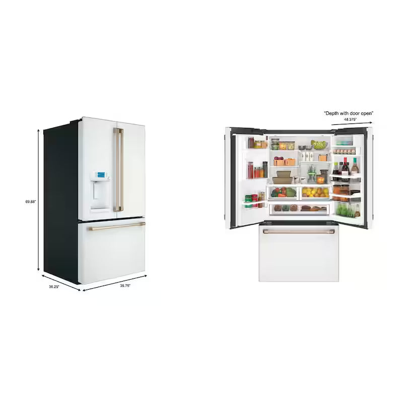 27.8 cu. ft. Smart French Door Refrigerator with Hot Water Dispenser L5535