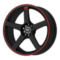 17x7 4x100/4x114.3 Matte Black Wheel Z9057