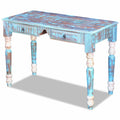 Retro Desk with 2 Storage Drawers Reclaimed Wood Writing Desk S97920