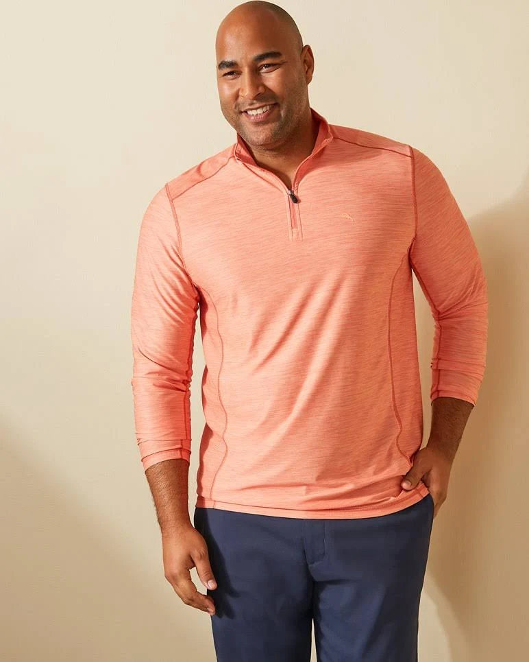 Peach Parrot Half-Zip Size S S3984