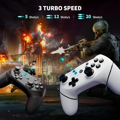 Black White Wireless Controller 2 Pack L58574