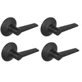 Matte Black Door Lever 4-Pack X6033