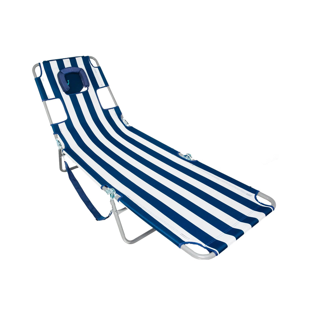 Blue Folding Chaise Lounge K574