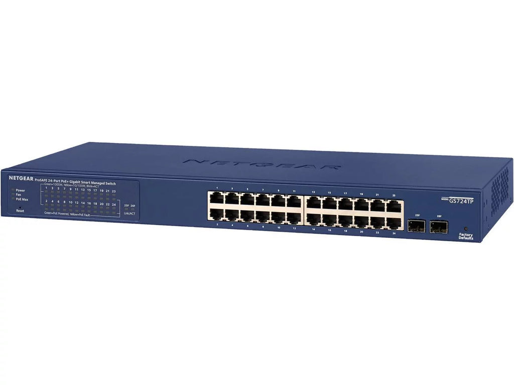 24-Port Gigabit PoE+ Smart Managed Switch with 2 SFP Ports A6044