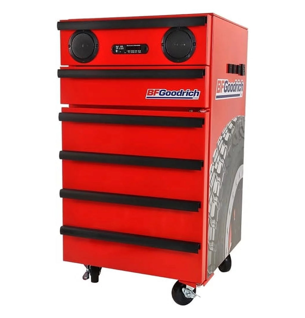 1.8 Cu ft Tool Chest Fridge with Wheels and Speakers J311